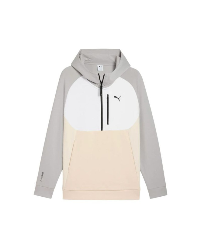 Sweat Puma tech Half Zip Ho, Gris Écho, Homme