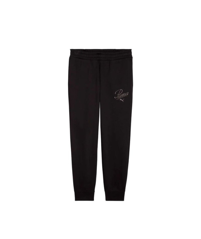 Pantalon Puma Essentials Script Noir Femme