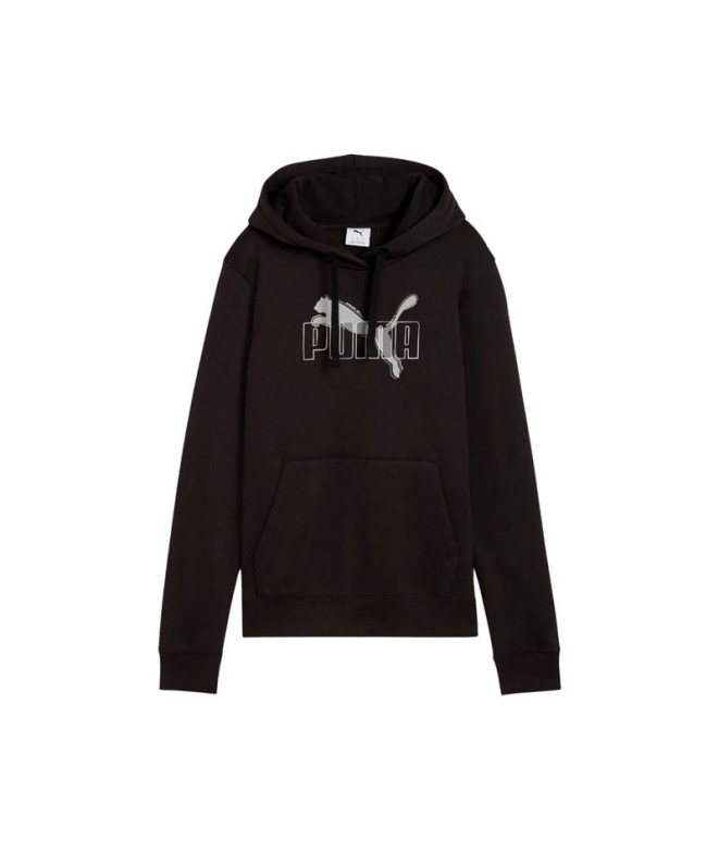 Sudadera Puma Essentials Logo Lab die Negro Mujer