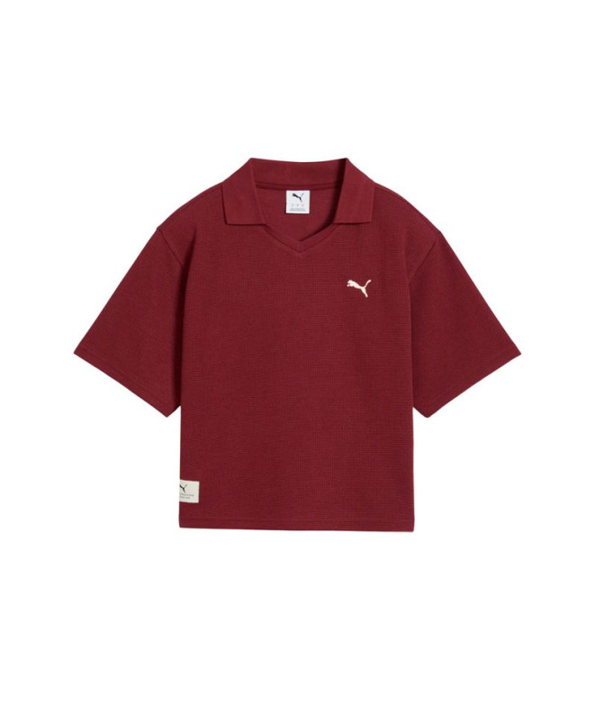 Camiseta Puma Class Relaxed P Granate Mujer