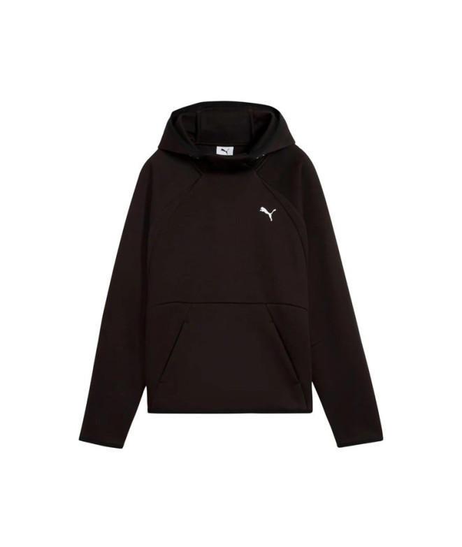 Sudadera Puma Evostripe Comfort Ho, Black, Mujer