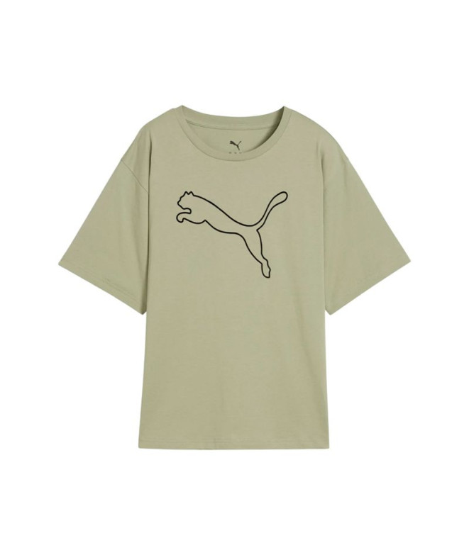 Camiseta Puma Her Relaxed Graphic Lux Army Mujer