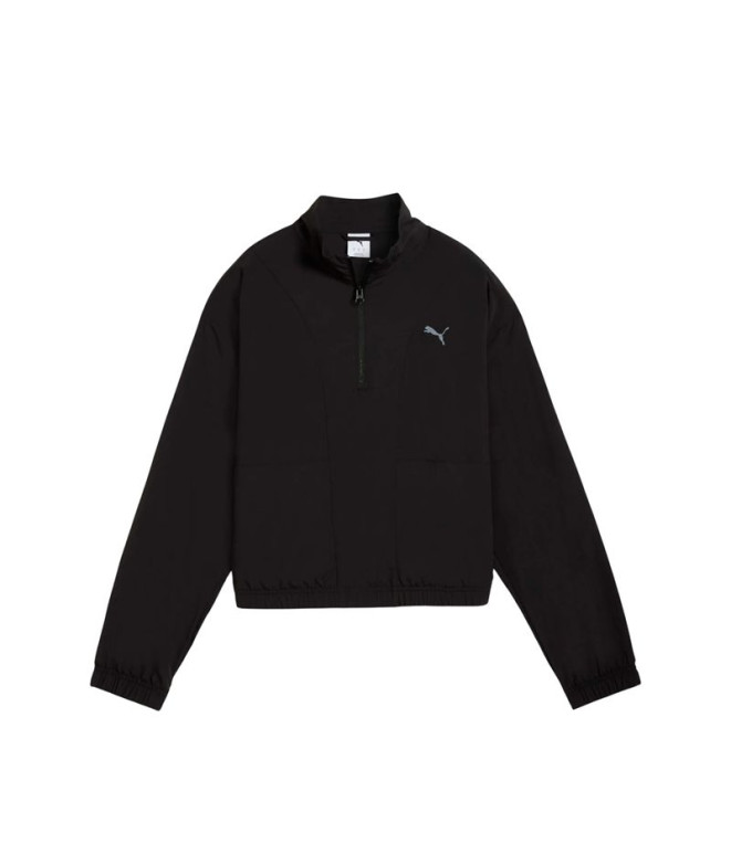 Chaqueta Puma Her Relaxed Woven Ha, Black, Mujer