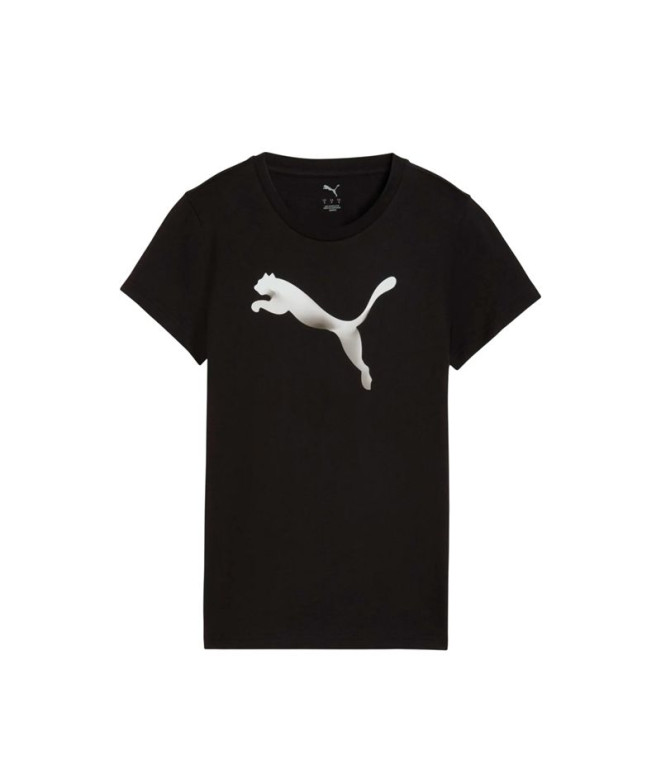 Camiseta Puma Graphic Gradient , Black, Mujer