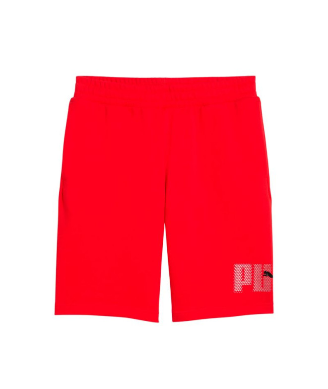 Pantalon Puma Essentials Logo Lab Rouge Homme