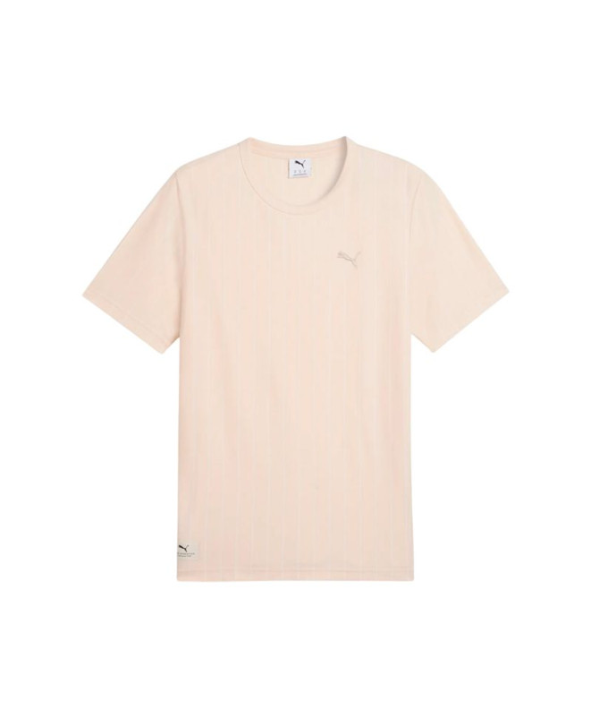 Camiseta Puma Class Striped Beige Hombre