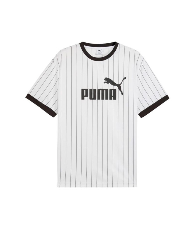 T-shirt Puma Essentials Striped Blanc Homme