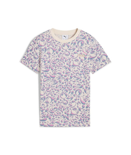 Camiseta Puma Tweenerverse Aop Menina Bege