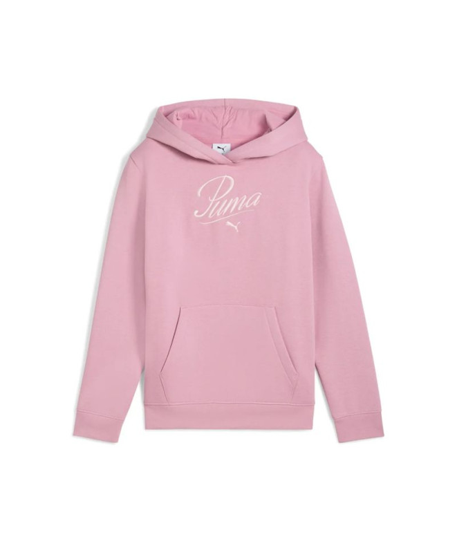 Sudadera Puma Essentials Script die Fl Niña Rosa