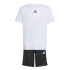 Conjunto de Fitness adidas Tr-Es 3Bandas Set Infantil Branco / Preto