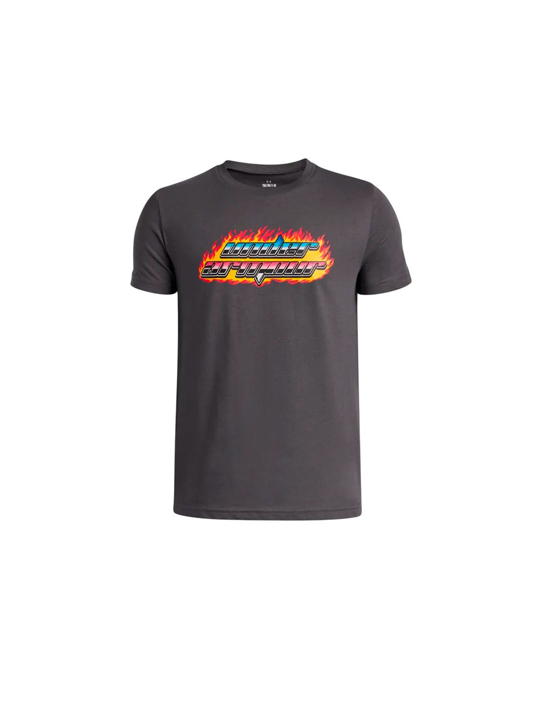 Child's Short Sleeve T-Shirt Under Armour Flame Wm Ss Black