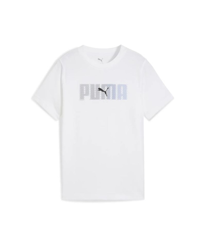 T-shirt Puma Essentials Logo Lab B Enfant Blanc