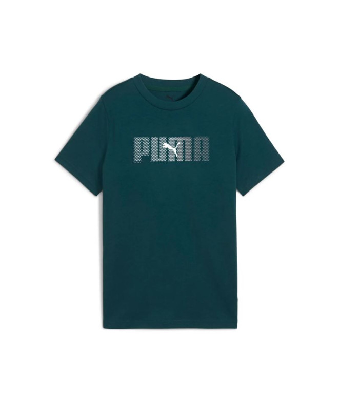 T-shirt Puma Essentials Logo Lab B Enfant Vert Terrain