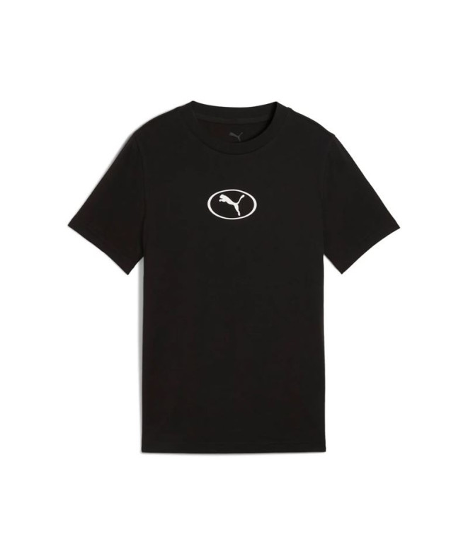T-shirt Puma Sport Rib Col Enfant Noir