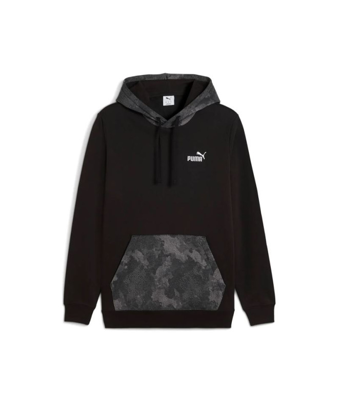 Sudadera Puma Essentials Camo die Fl Hombre Negro