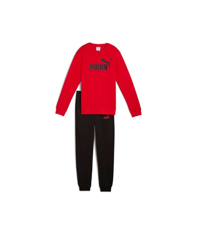 Chándal Puma Essentials No.1 Logo Crew S Infantil For All Time Rojo