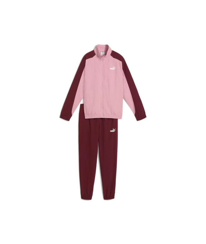 Chándal Puma Woven Suit G Niña Poised Rosa