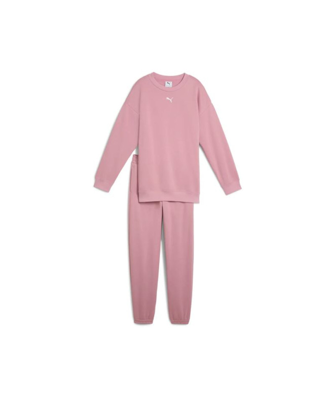 Survêtement Puma Loungewear Oversized Fille Poised Rose