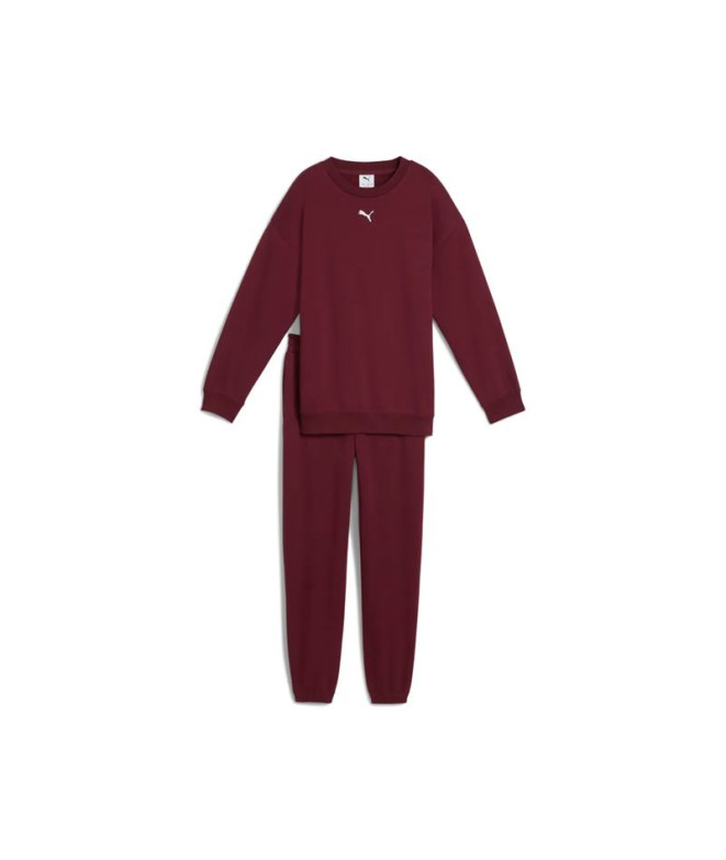 Survêtement Puma Loungewear Oversized Fille Ruby Shimmer