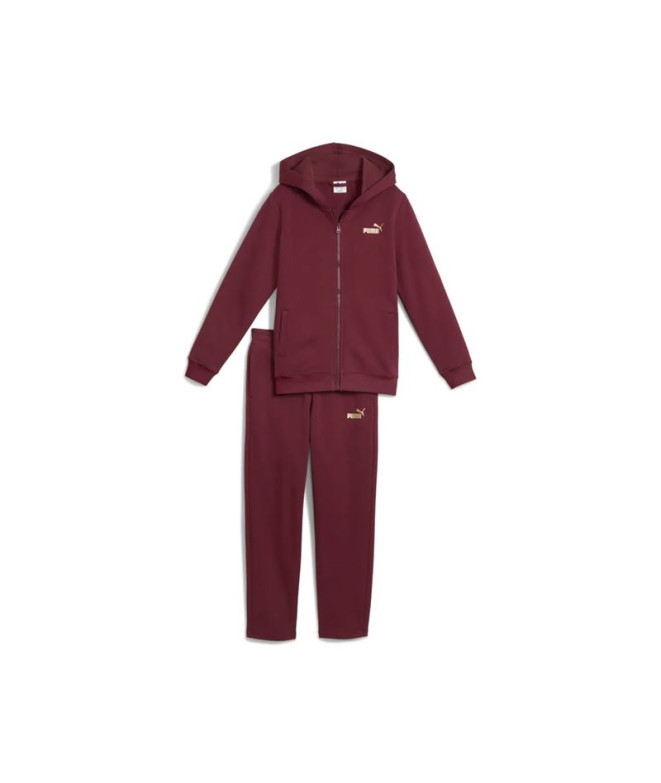 Survêtement Puma Metallic ded Swea Fille Ruby Shimmer