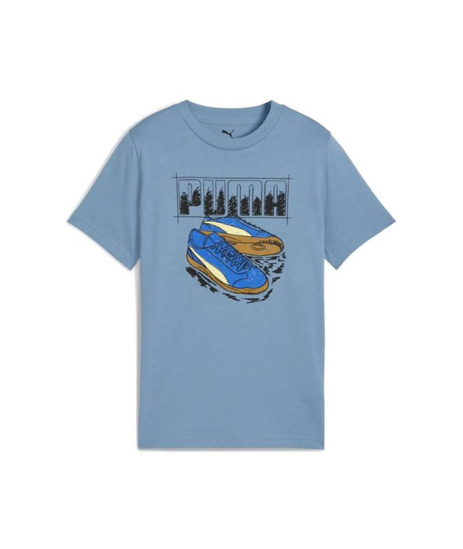 T-shirt Puma Graphic Sneaker Enfant Cool Bleu