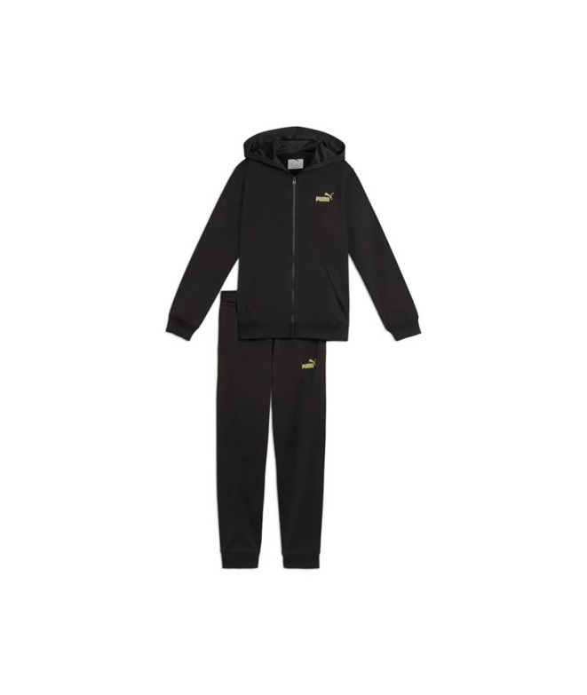Chándal Puma ded Full-Zip Poly Infantil Negro