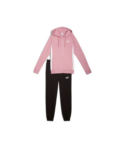 Fato de treino Puma Full-Zip ded Swea Mulher Poised Rosa