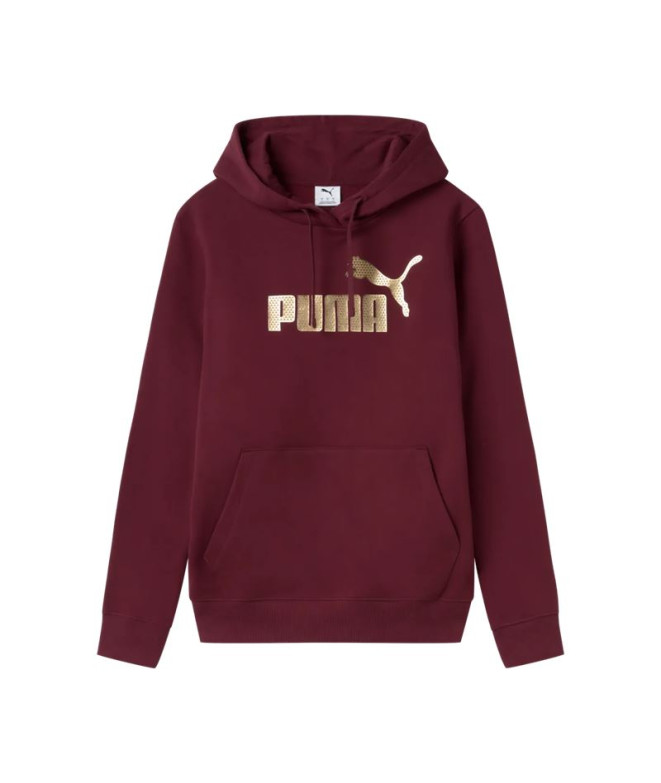 Sweat Puma Ess+ Textured Foil B Ruby Shimmer