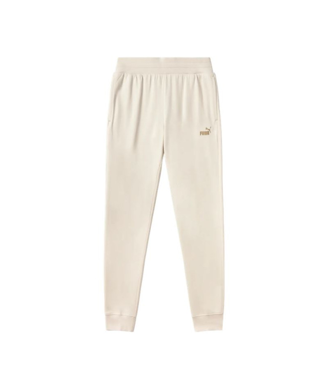 Pantalones Puma Ess+ Textured Foil L Beige