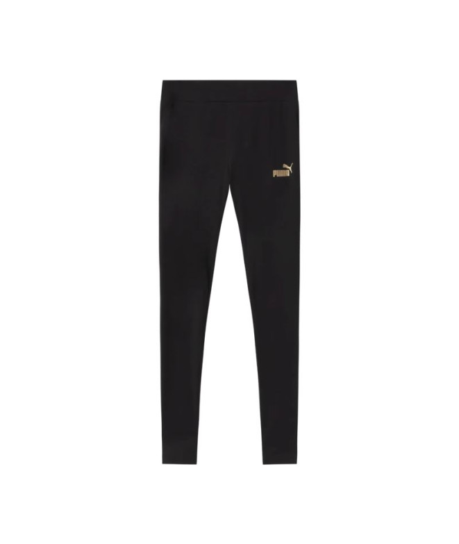 Pantalón Puma Ess+ Textured Foil L Mujer Negro