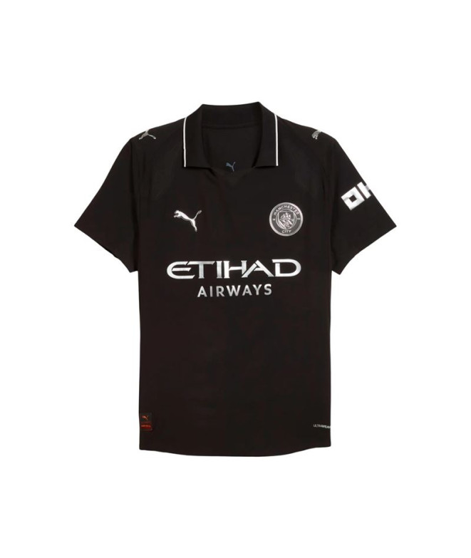 T-shirt de Football Puma Manchester City Away Jersey Aut Noir Homme