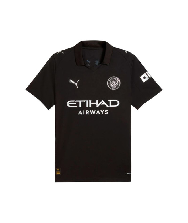 Camiseta de Fútbol Puma Manchester City Away Rep, Negro, Hombre