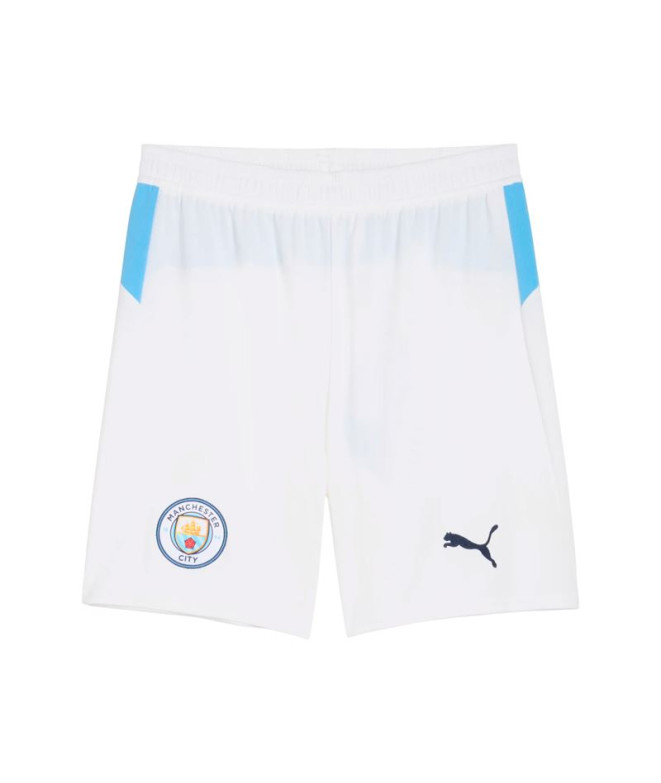 Pantalon de Football Puma Manchester City Shorts Replica Blanc Équipe Homme