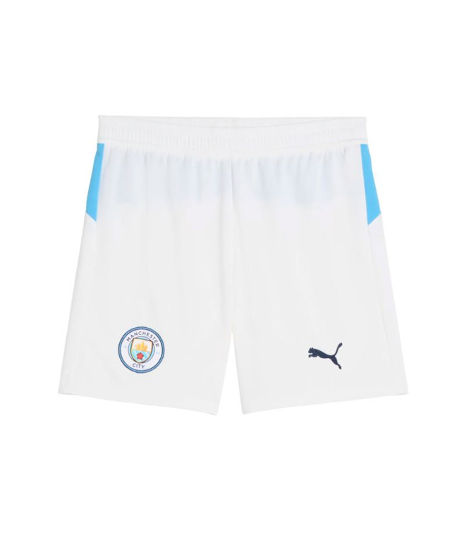 Pantalón de Fútbol Puma Manchester City Shorts Replica Blanco Te Infantil