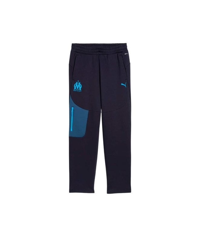 Pantalon de Football Puma Olympique de Marseille tech, Nouveau Marine-Bleu, Homme