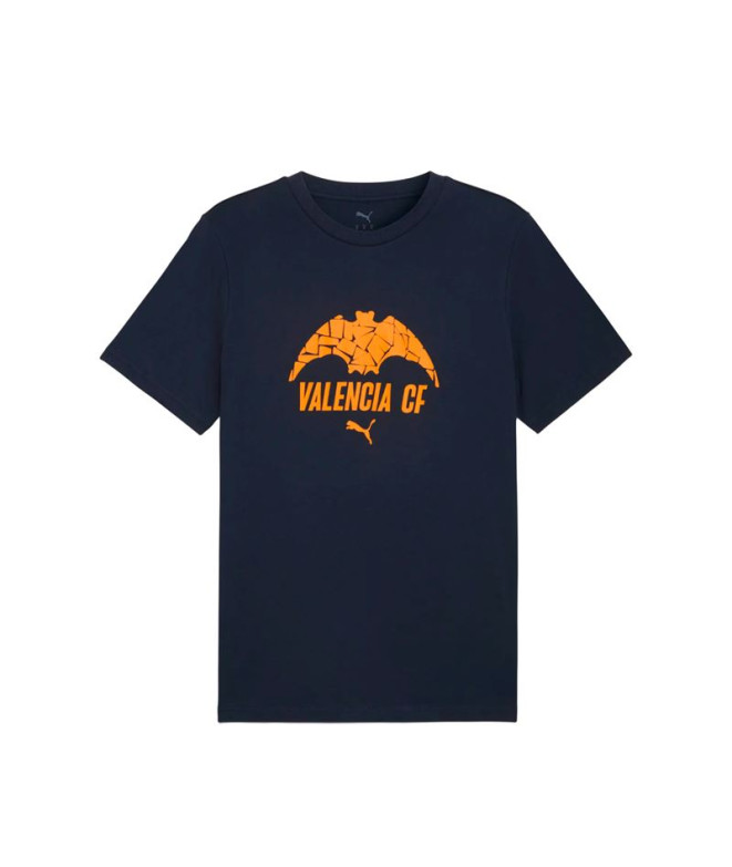 T-shirt de Football Puma Valencia C.F. Ftblculture , Navy-Ricki, Homme