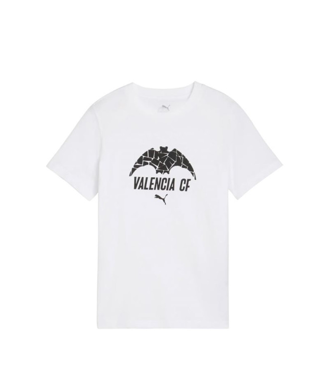 T-shirt de Football Puma Valencia C.F. Ftblculture , Blanc, Enfant