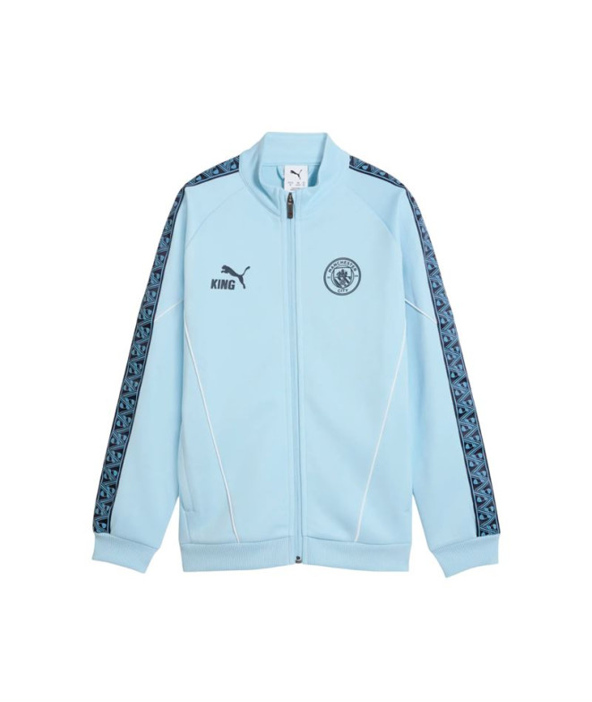 Veste de Football Puma Manchester City King Anthem Jac, Silver Sky-D, Enfant