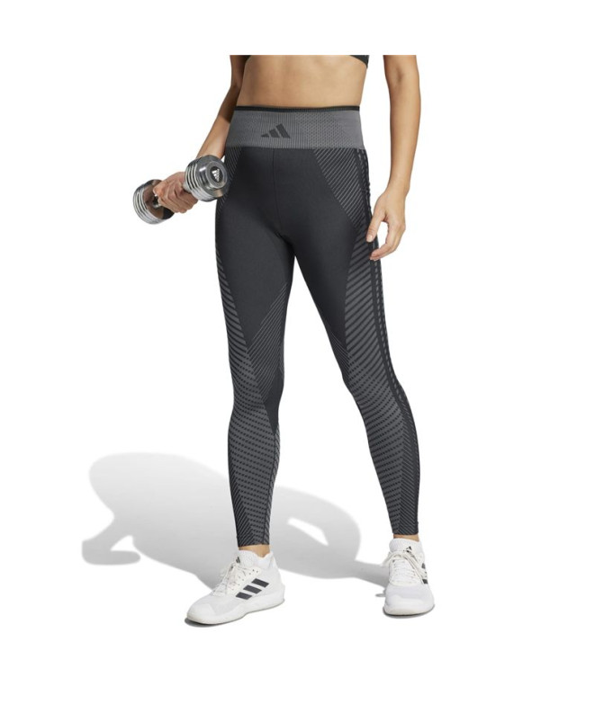 Collants de Fitness adidas Knit 7/8 Femme Noir
