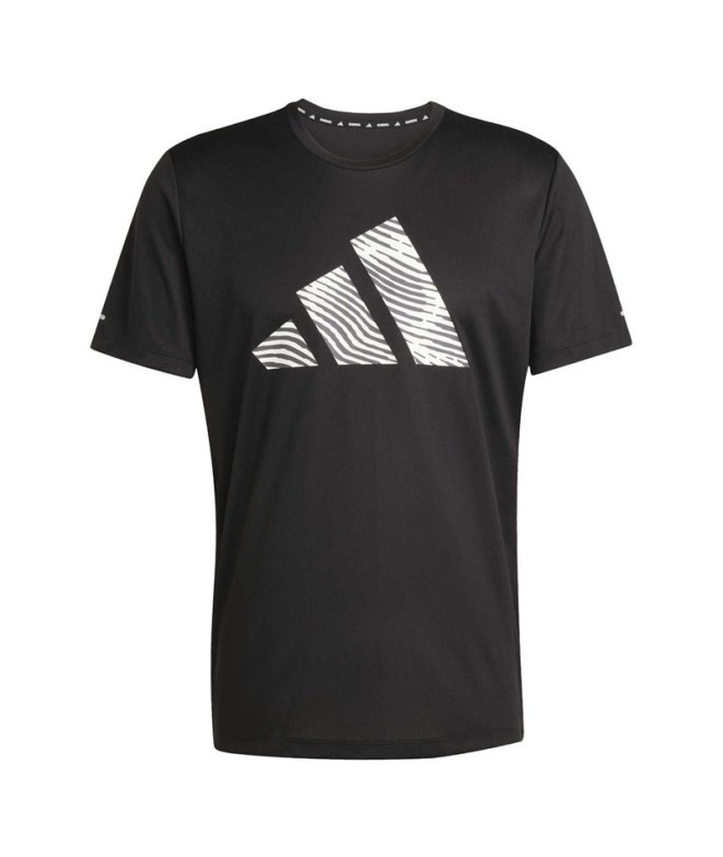 Camiseta de Running adidas Adi365 E Bl Homem Preto