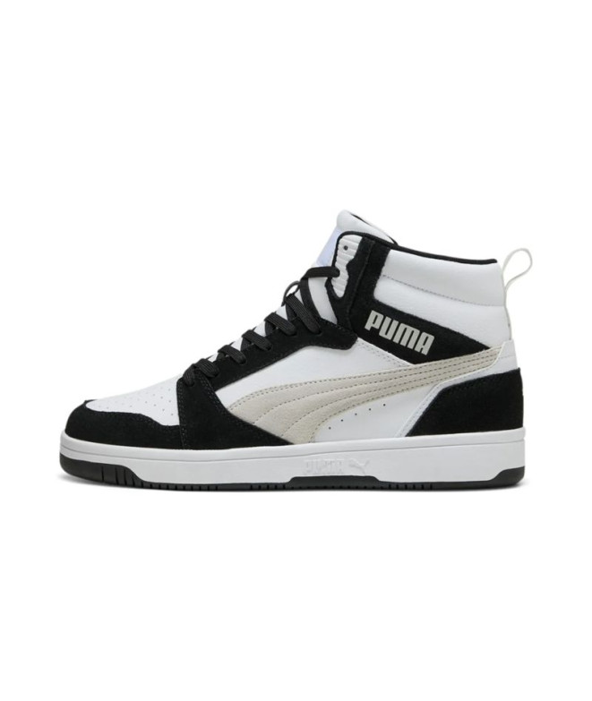 Chaussures Puma Rebound V6 Sd Homme Noir/Plume Gris/Blanc