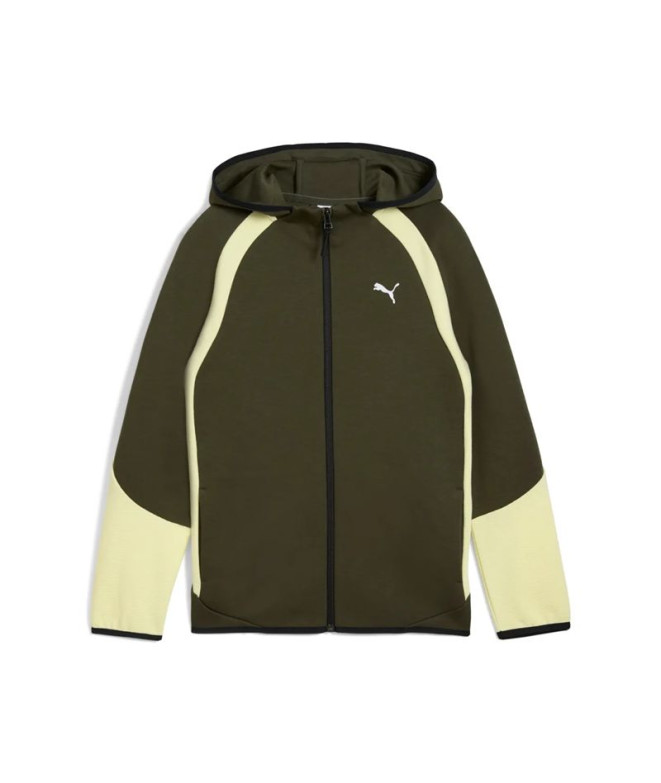 Chaqueta Puma Evostripe Full-Zip H Infantil Dark Olive