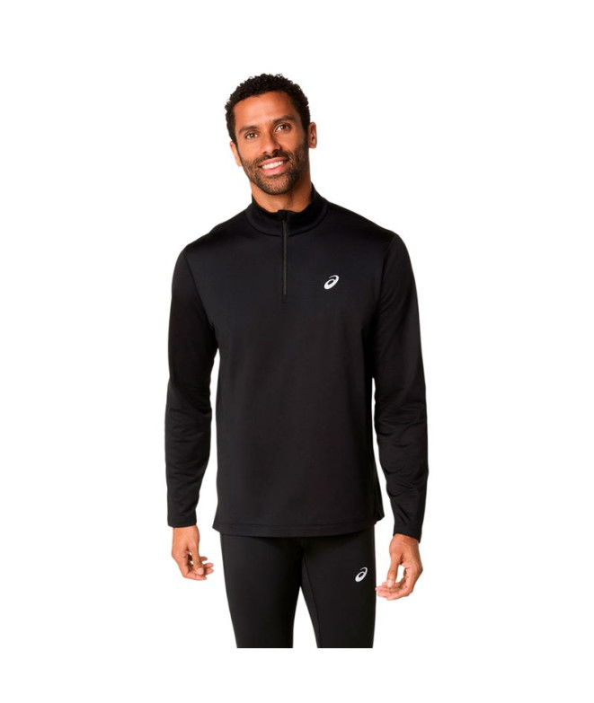 T-shirt de Running ASICS Core Ls 1/2 Zip Winter Haut Homme Noir