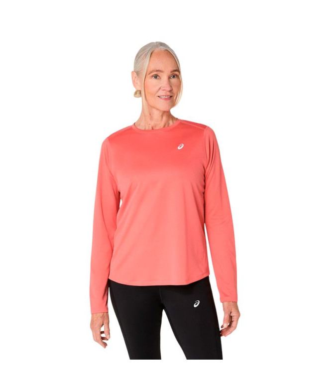 Camiseta de Running ASICS Core Ls Top Mujer Rosa