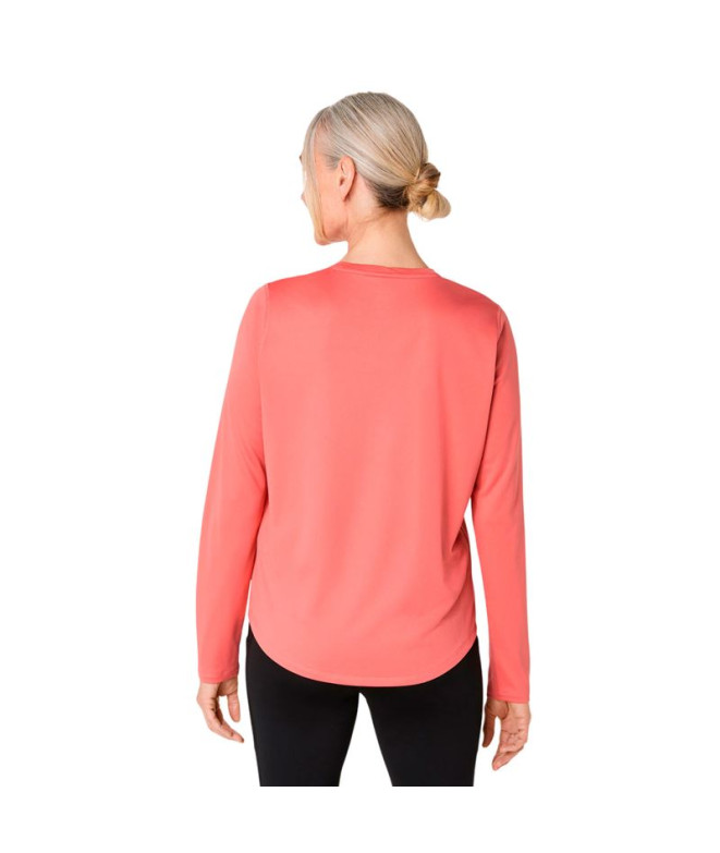 Camiseta de Running ASICS Core Ls Top Mulher Rosa