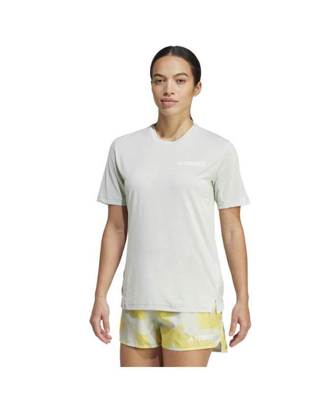 Camiseta de Trail adidas Xpr Mulher Verde