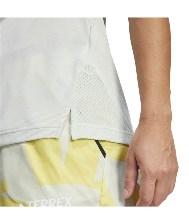 Camiseta de Trail adidas Xpr Mulher Verde
