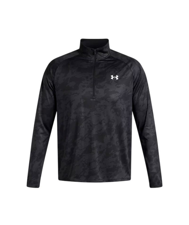 T-shirt de Fitness Under Armour Tech 2.0 1/2 Zip Homme Noir