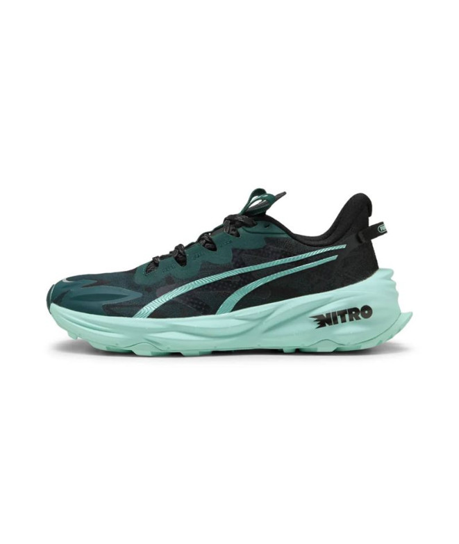 Chaussures de Running Puma Fast-Trac Nitro 3 Vert Terrain-Min Homme