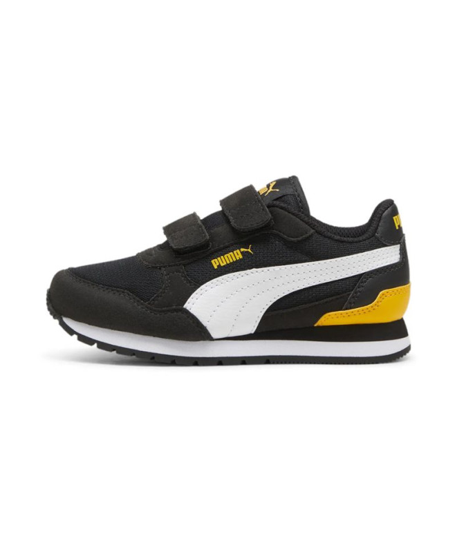 Chaussures Puma St Runner V4 Mesh V Enfant Noir/Blanc